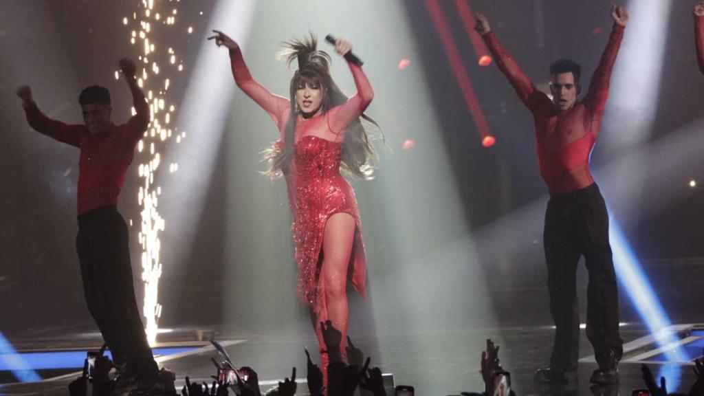 Sharonne durante su participación en el Benidorm Fest