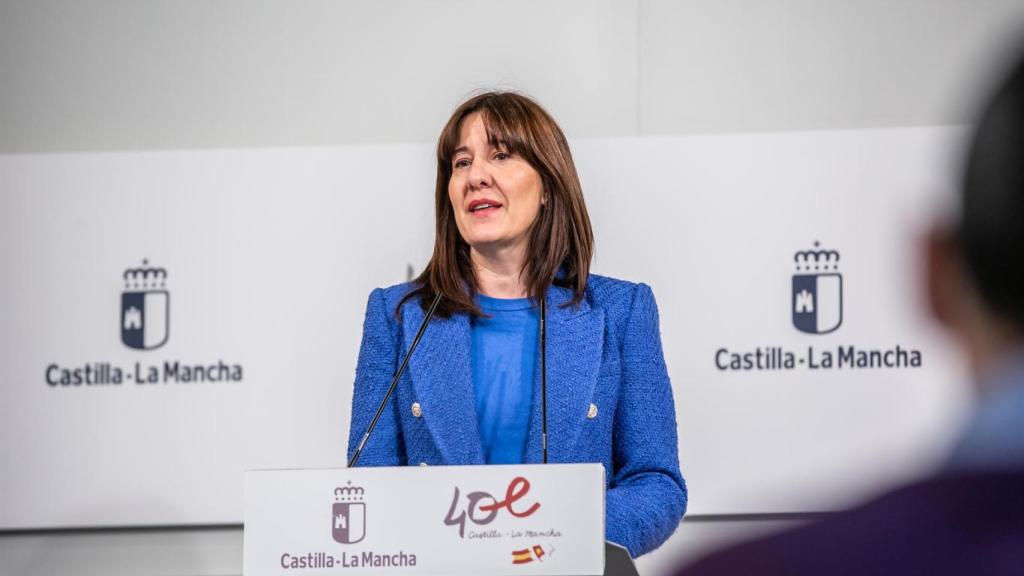 La portavoz del Gobierno de Castilla-La Mancha, Blanca Fernández