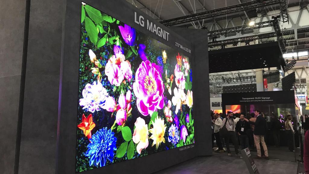 La pantalla LG Magnit 8K Micro LED de 272 pulgadas.