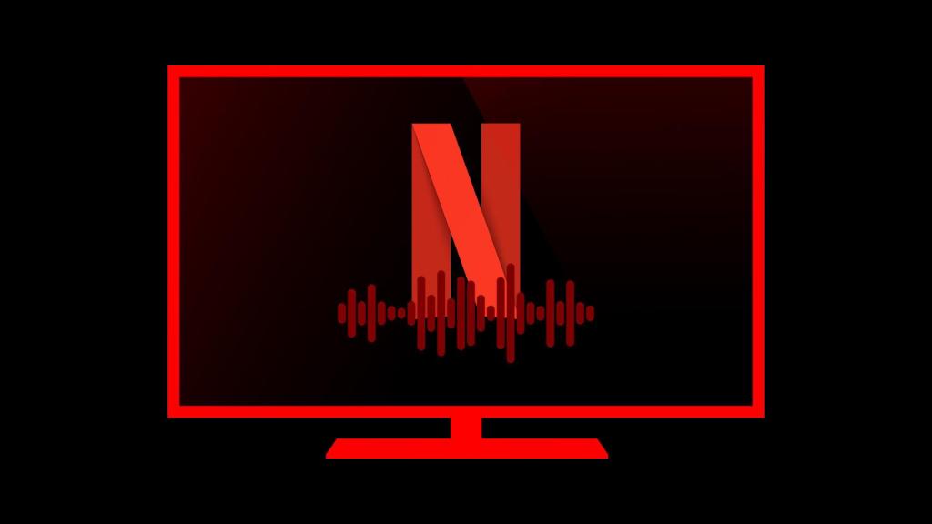 Fotomontaje con un televisor y el logo de Netflix.