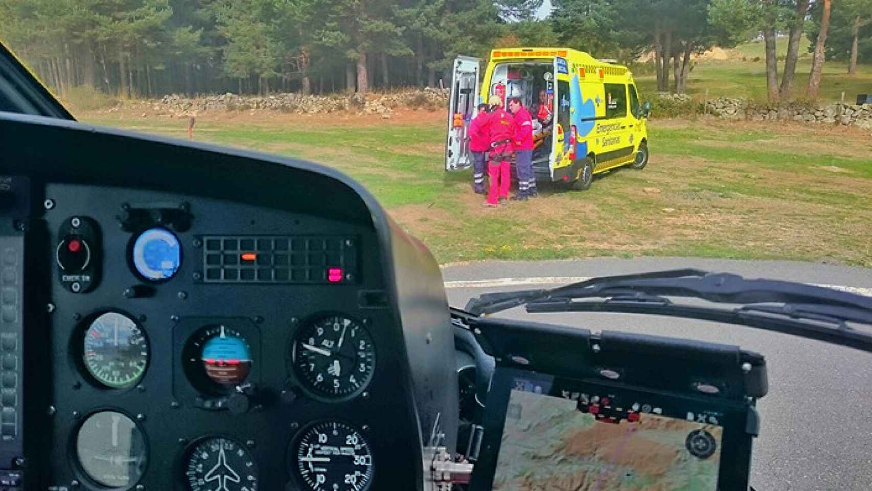 Una ambulancia 112