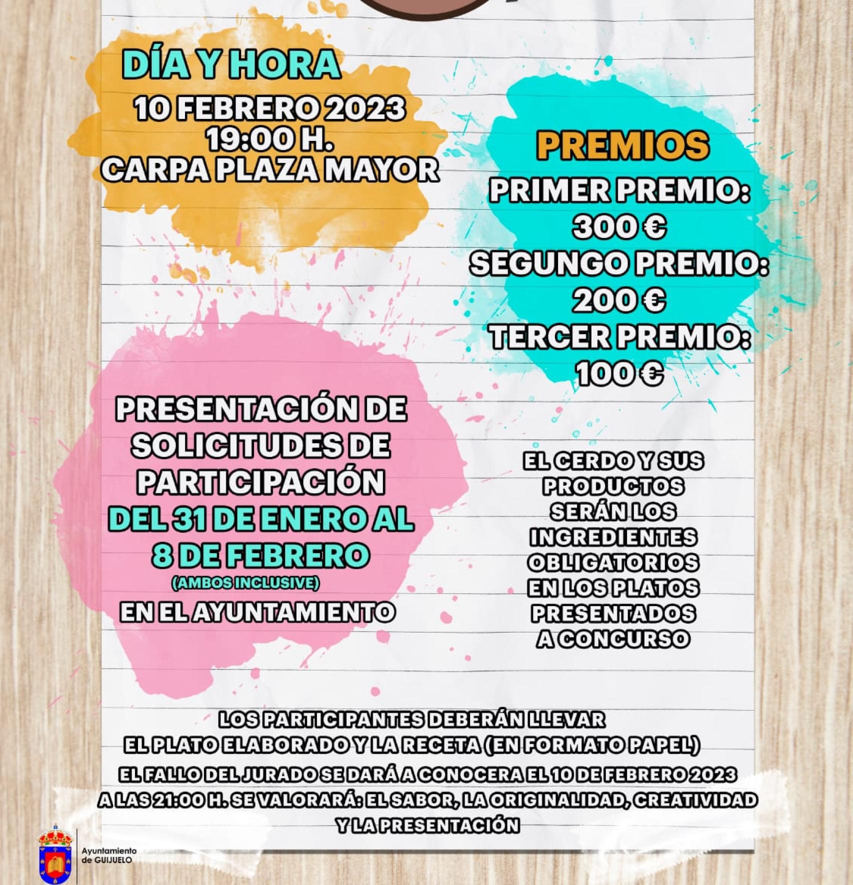 III concurso de recetas 'Del cerdo hasta los andares'