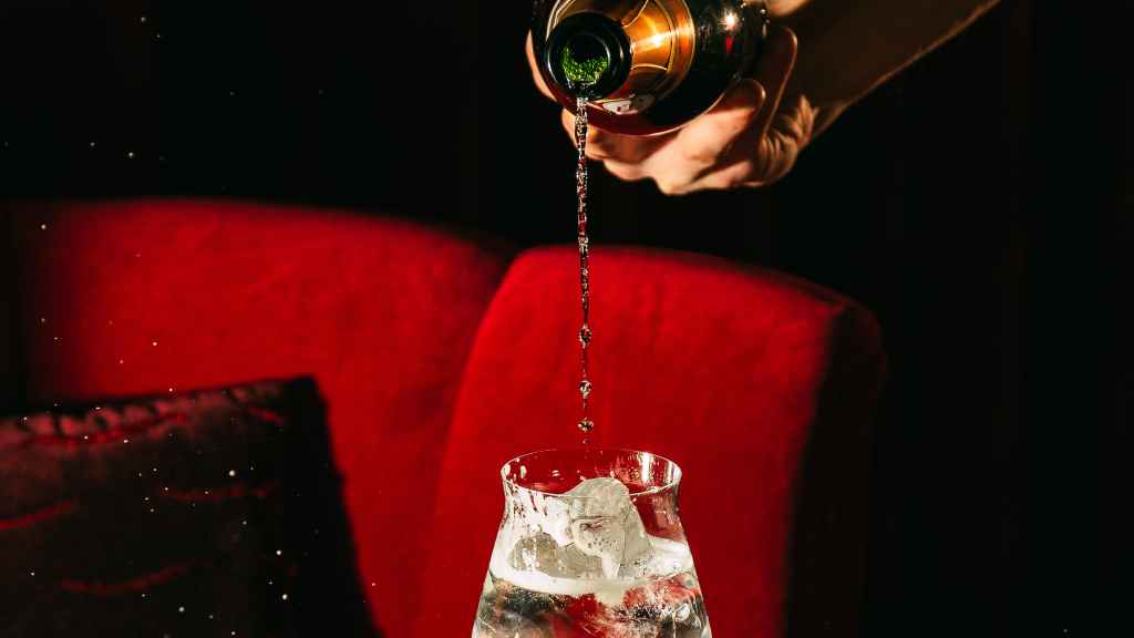 Cóctel 'Champagne y pera' en Robuchon.