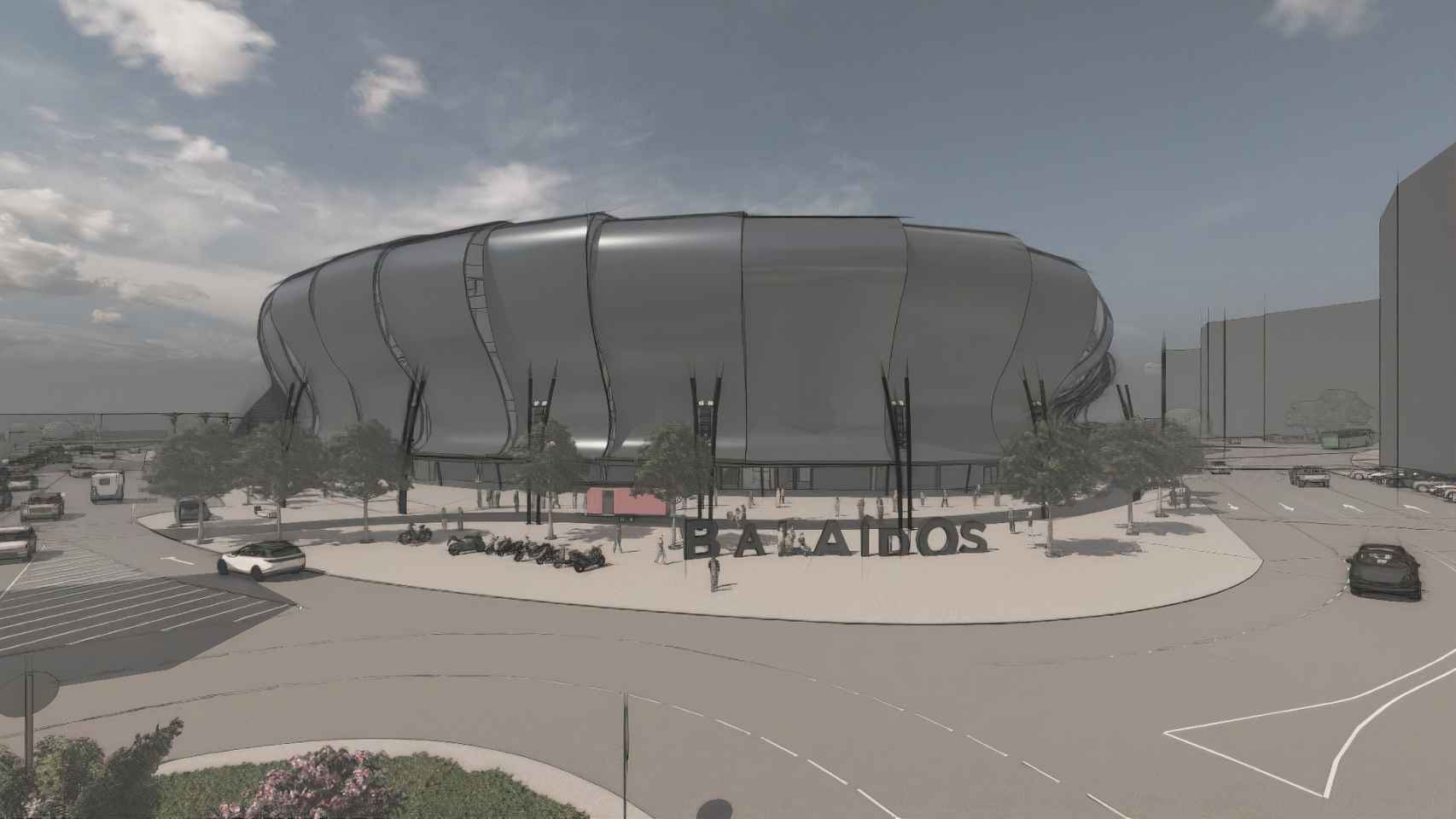 Infografía de la humanización del entorno de Balaídos.