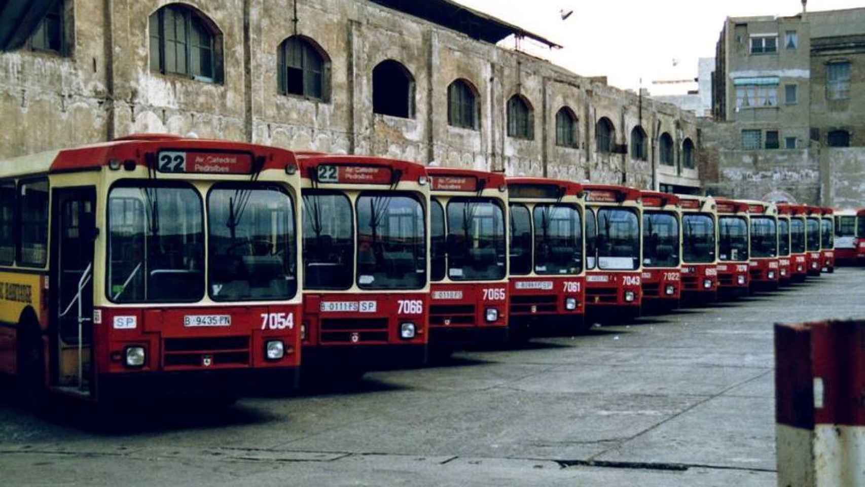 Autobuses de Barcelona en los años 80.