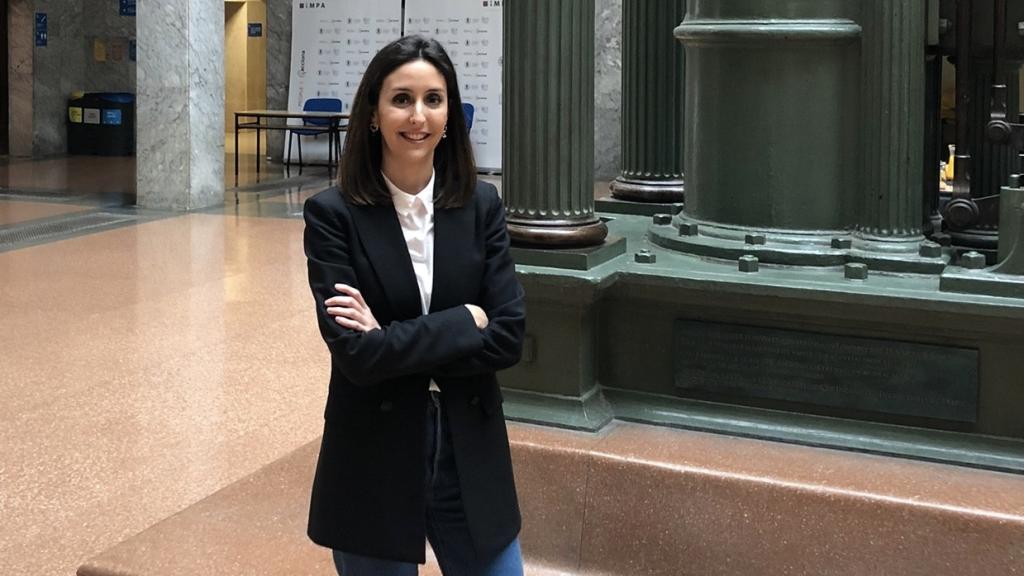 Patricia García Muñoz en la Escuela Superior de Ingenieros Industriales.