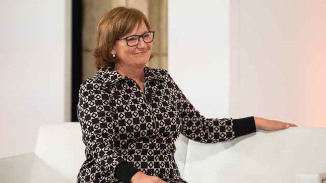 Olga Viza en la entrega de los Premios Nacionales de Comunicación en el Palacio de la Generalitat el pasado enero.
