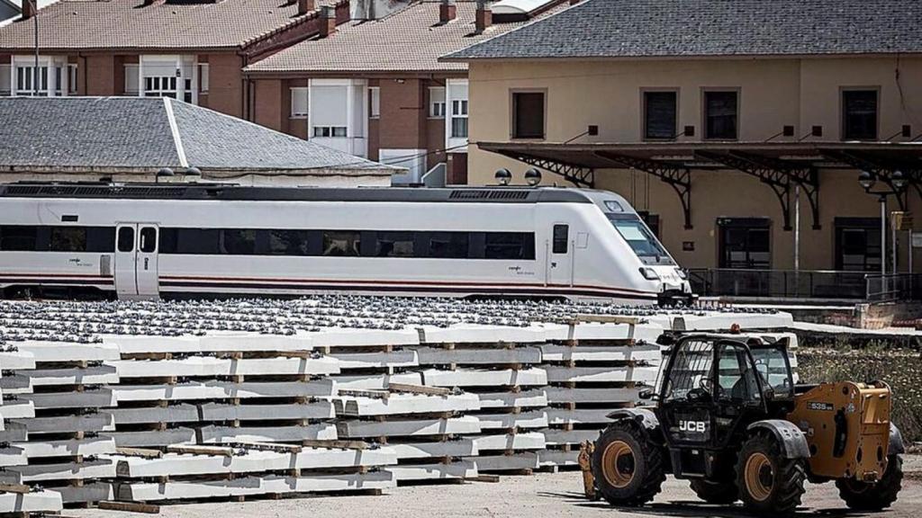 Estación de tren de Soria y material que sustrajeron.