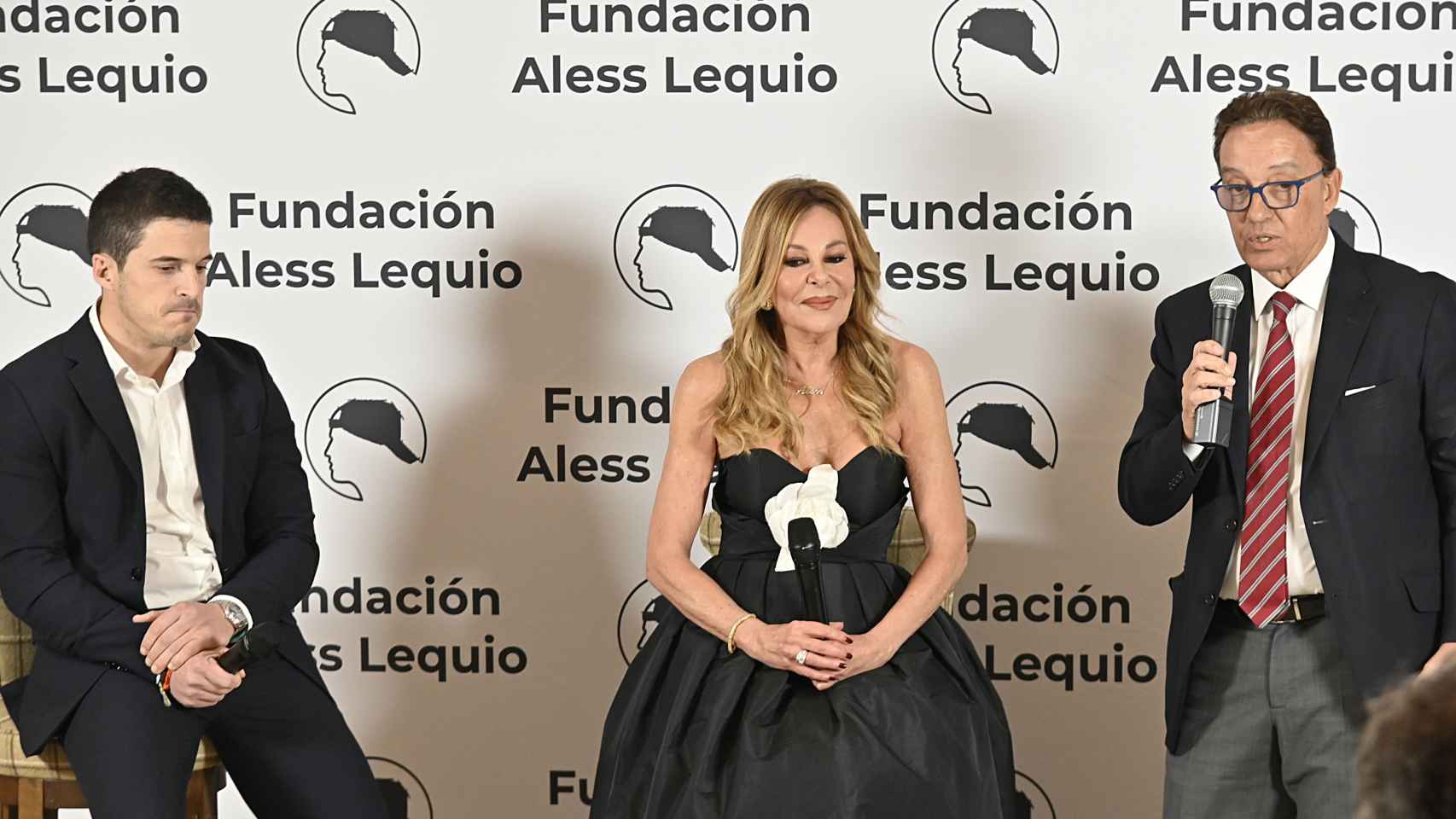 Ana Obregón en la presentación de la 'Fundación Aless Lequio'.