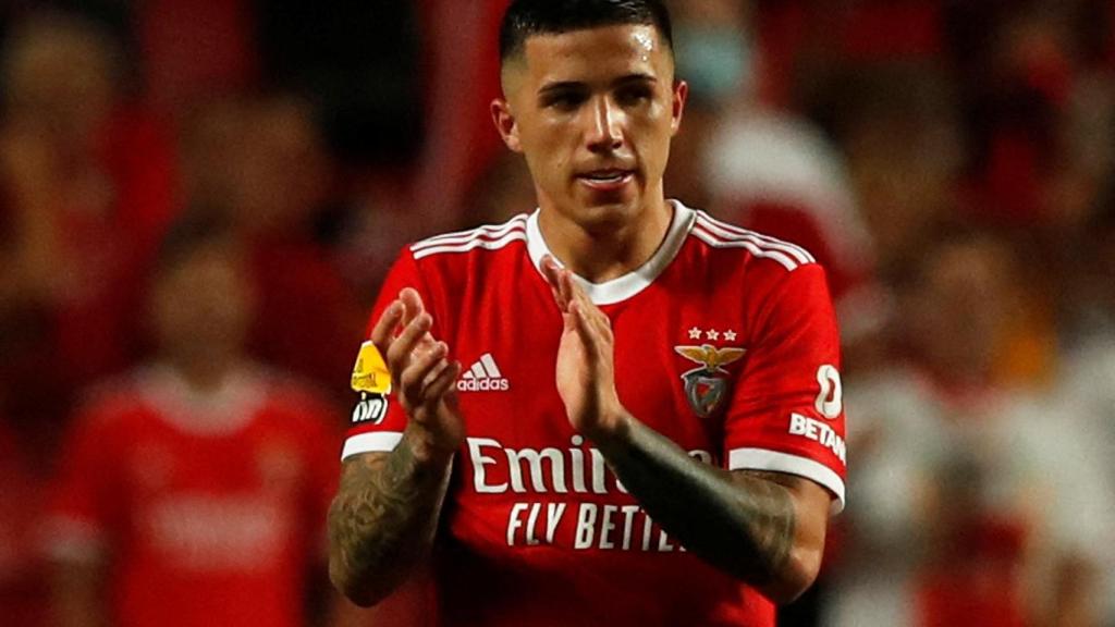 Enzo Fernández, con el Benfica.