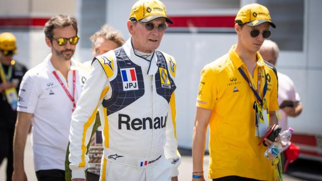 Jean-Pierre Jabouille, durante el Gran Premio de Francia de Fórmula 1 del año 2019