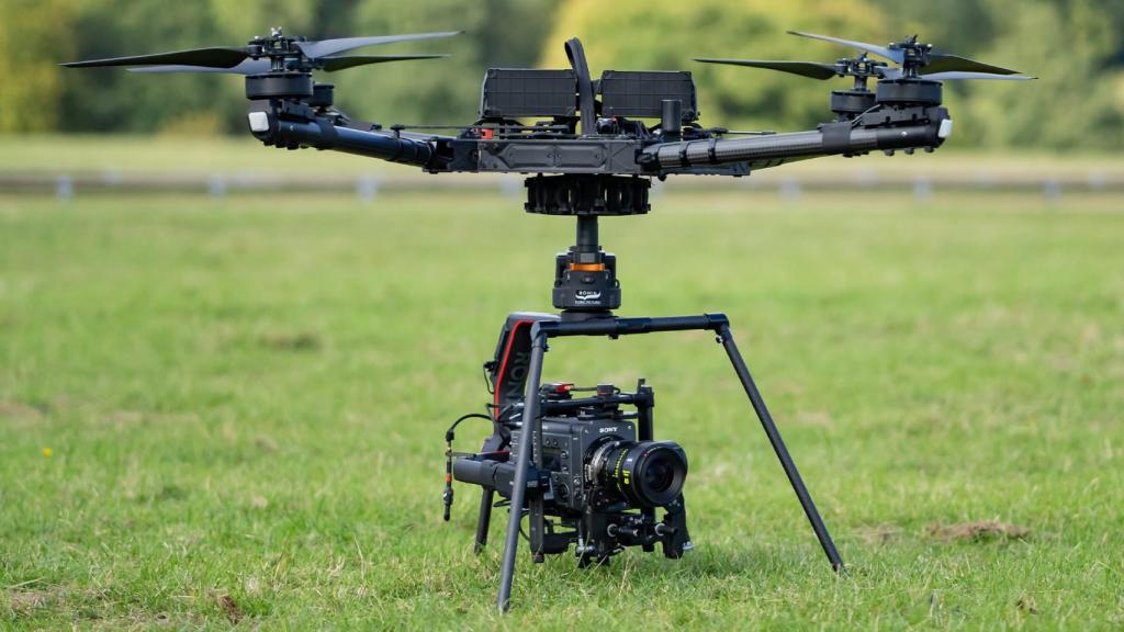 La cámara de cine digital Venice en un dron.