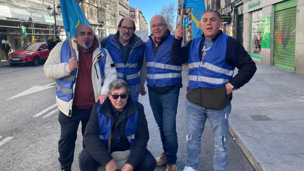 Luis Redondo llegó junto a sus amigos desde Asturias.