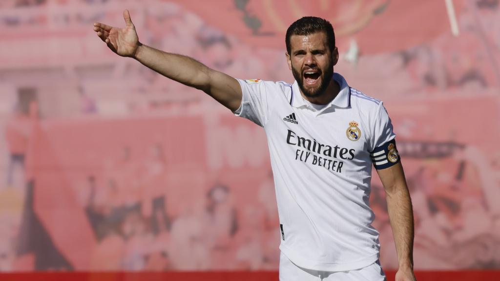 Nacho, en el partido ante el Mallorca.