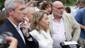 El presidente de la Xunta de Galicia, Alfonso Rueda, y la ministra de Transportes, Raquel Sánchez, en una foto de archivo.