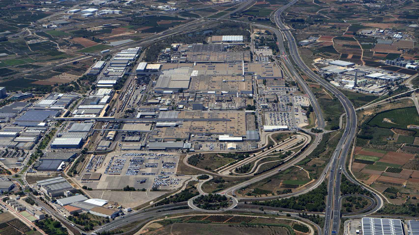 Vista aérea de Ford Almussafes. EE