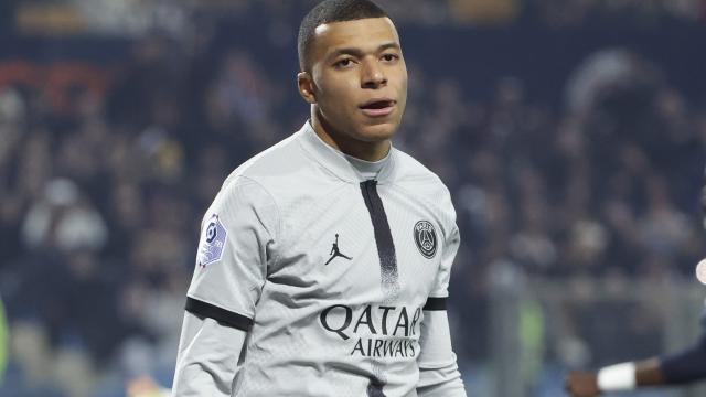 Kylian Mbappé, en un partido del PSG de la temporada 2022/2023