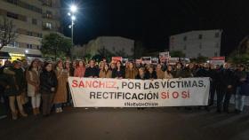 Manifestación del PP en Santiago contra la Ley del sí es sí.