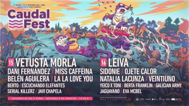 Cartel del Caudal Fest para este 2023.