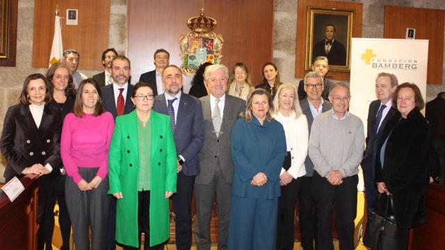 Foto de clausura del congreso de enfermedades raras en la facultad de medicina de Santiago