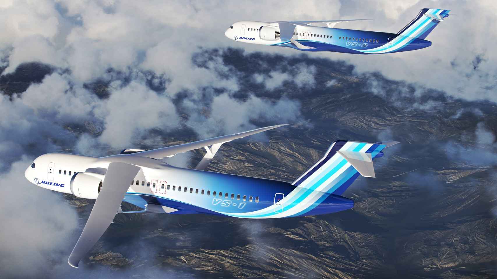 Nuevos aviones de Boeing con las alas muy largas
