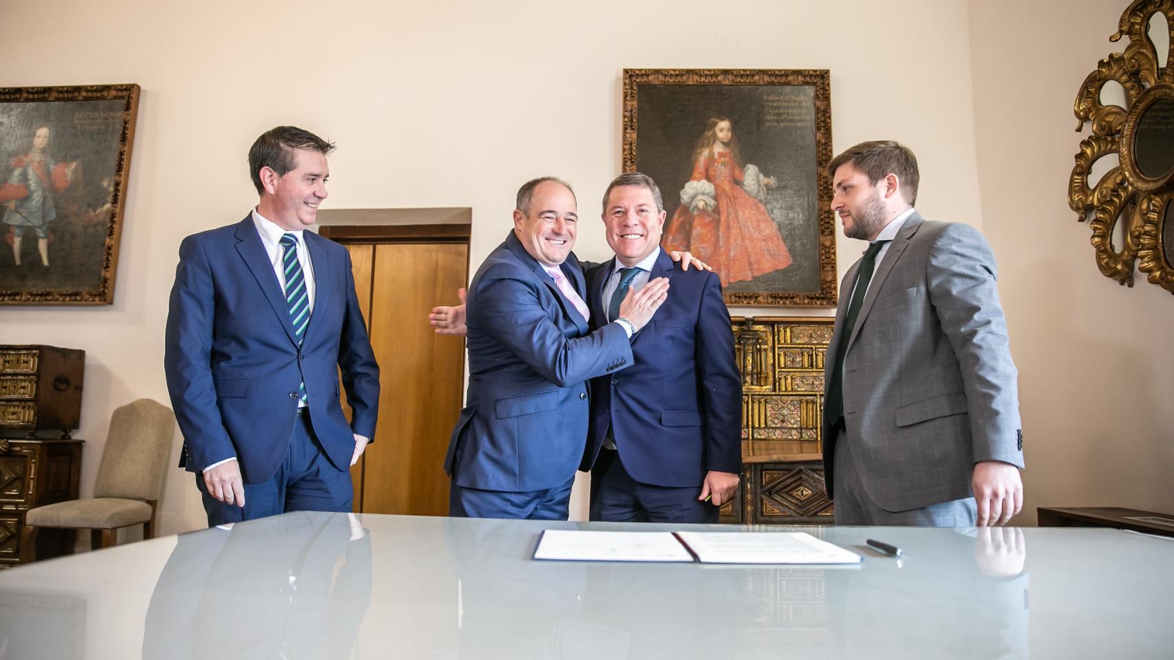 Firma del convenio. Foto: Ayuntamiento de Albacete.