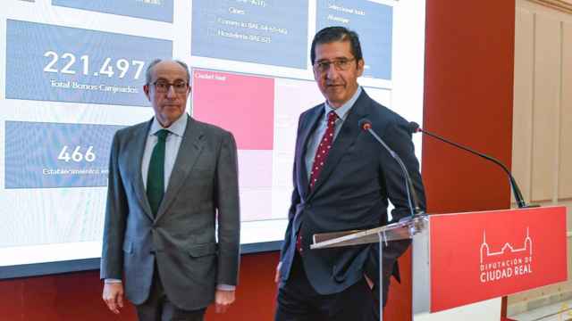 Mariano León y José Manuel Caballero. Foto: Diputación de Ciudad Real.