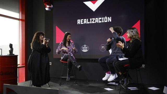 Lectura de los finalistas a los Premios Mestre Mateo, hoy en el Museo MEGA.