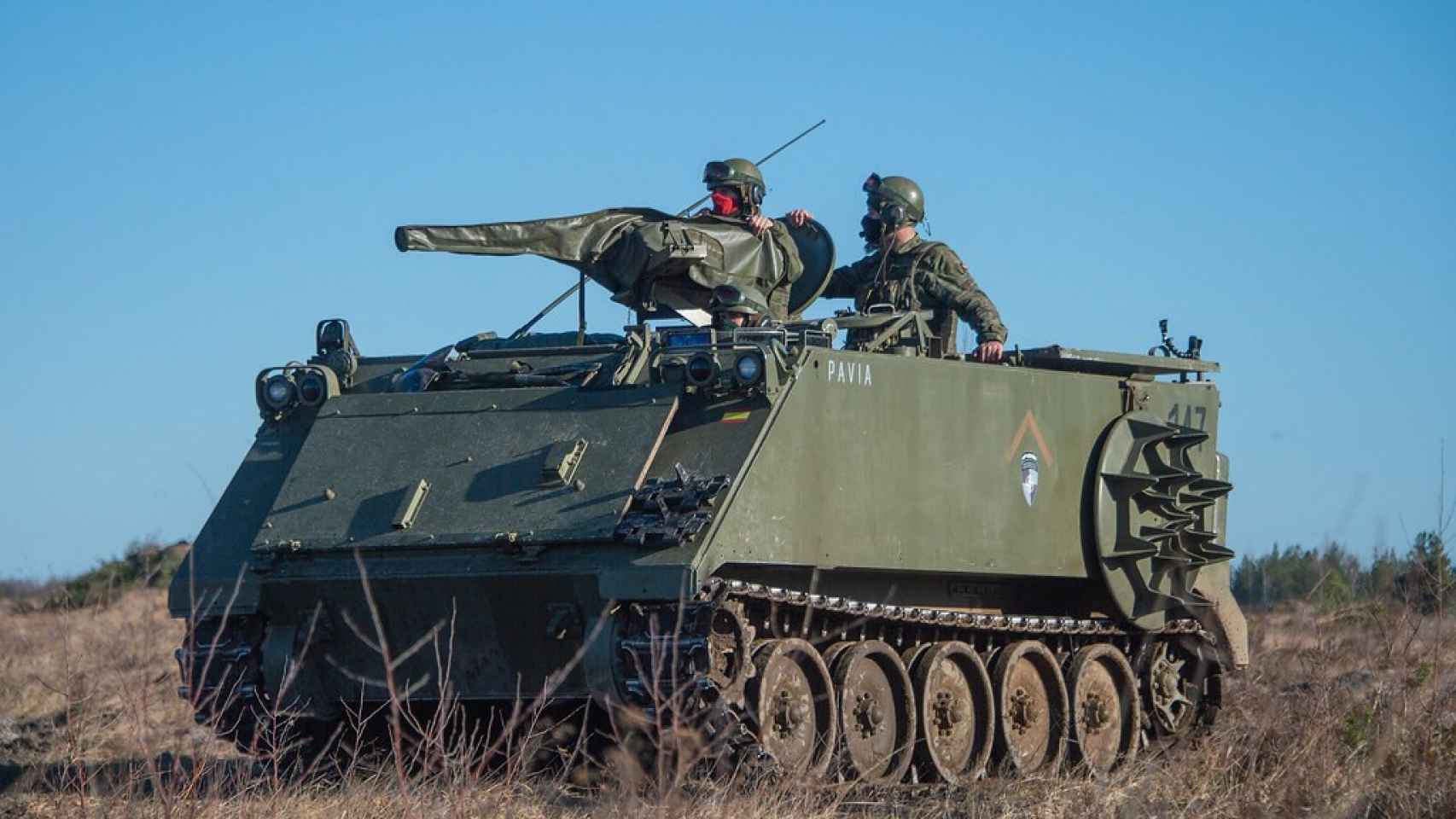 M113 de España desplazados a Letonia