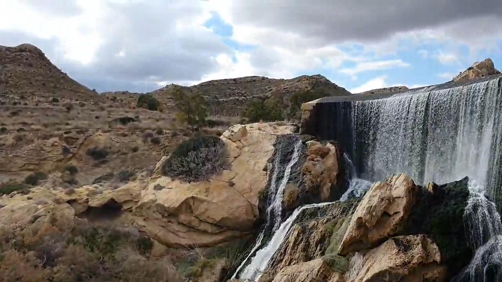 El pantano de Elche, este miércoles en una imagen grabada  por el Laboratorio de Climatología de la UA.