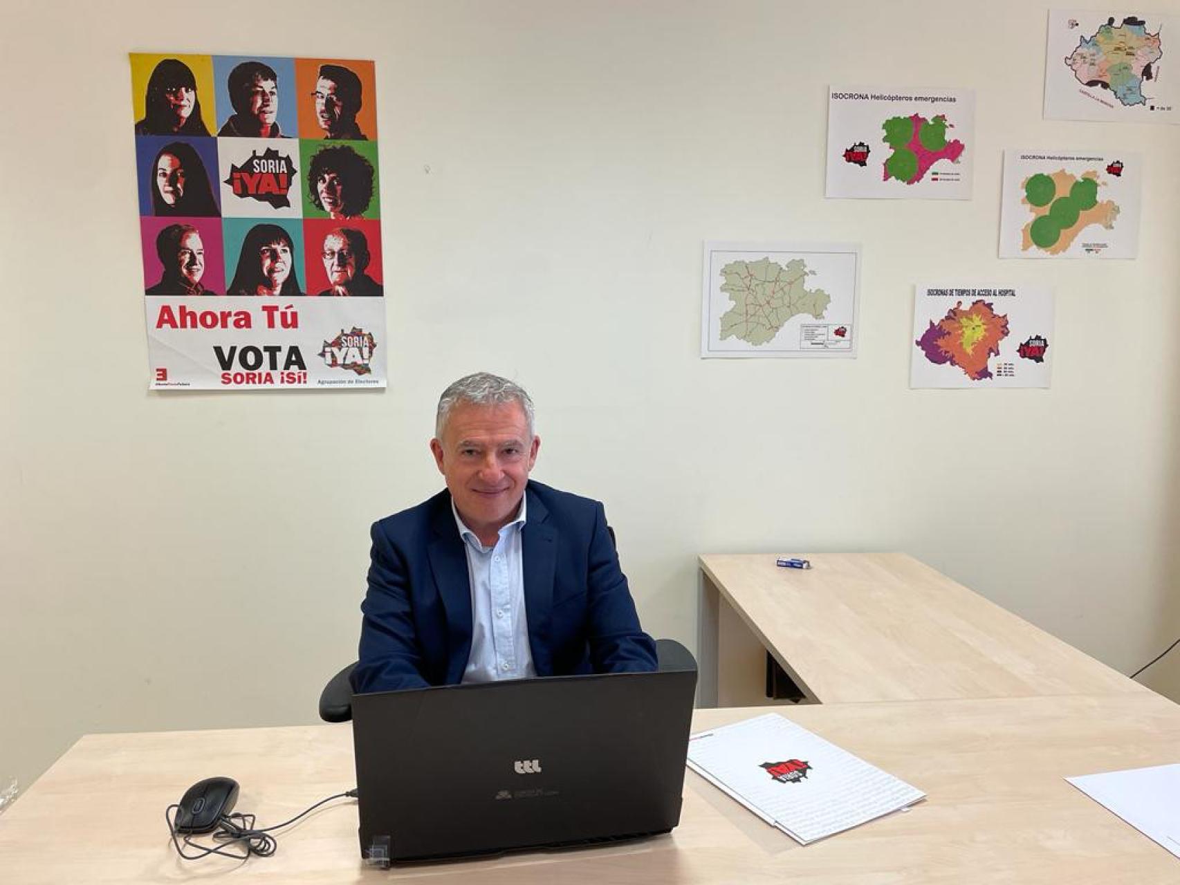 El procurador de Soria Ya, Ángel Ceña.