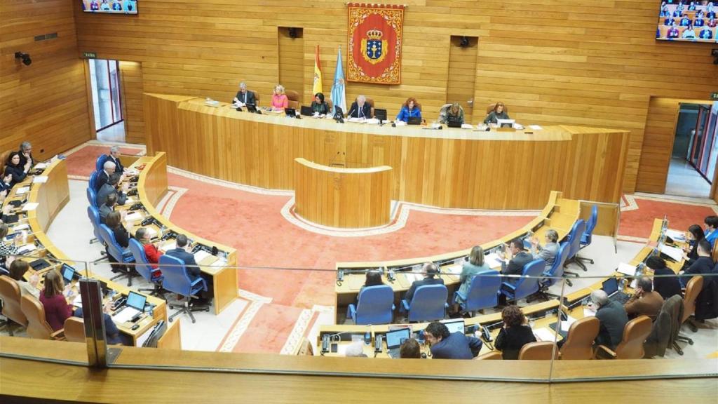 Pleno del Parlamento de Galicia.