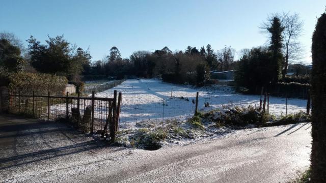 Nieve en Sobrado dos Monxes (A Coruña) este miércoles