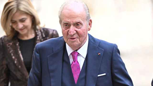El rey Juan Carlos en París este jueves.