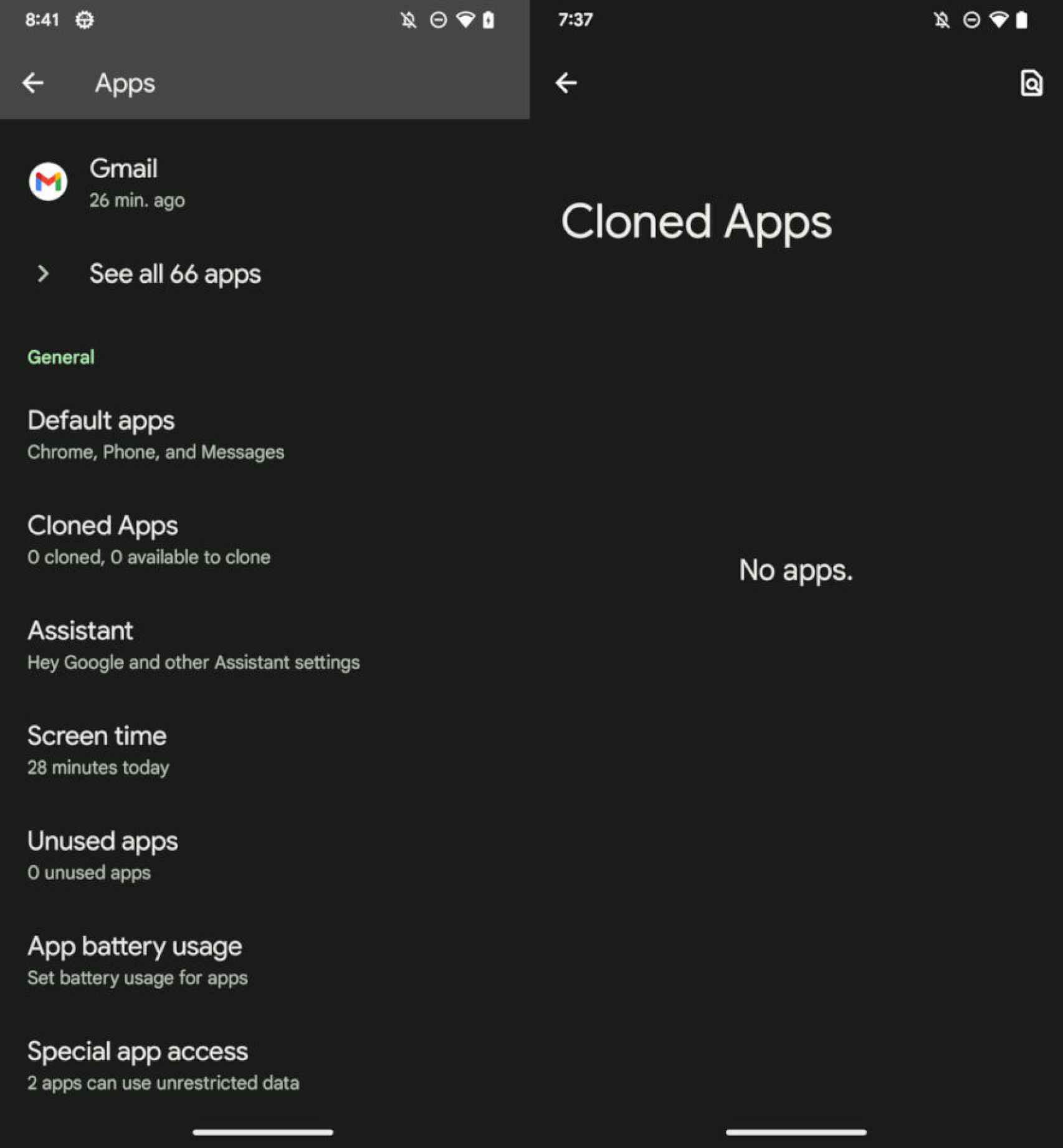 Nueva función para clonar apps en Android 14