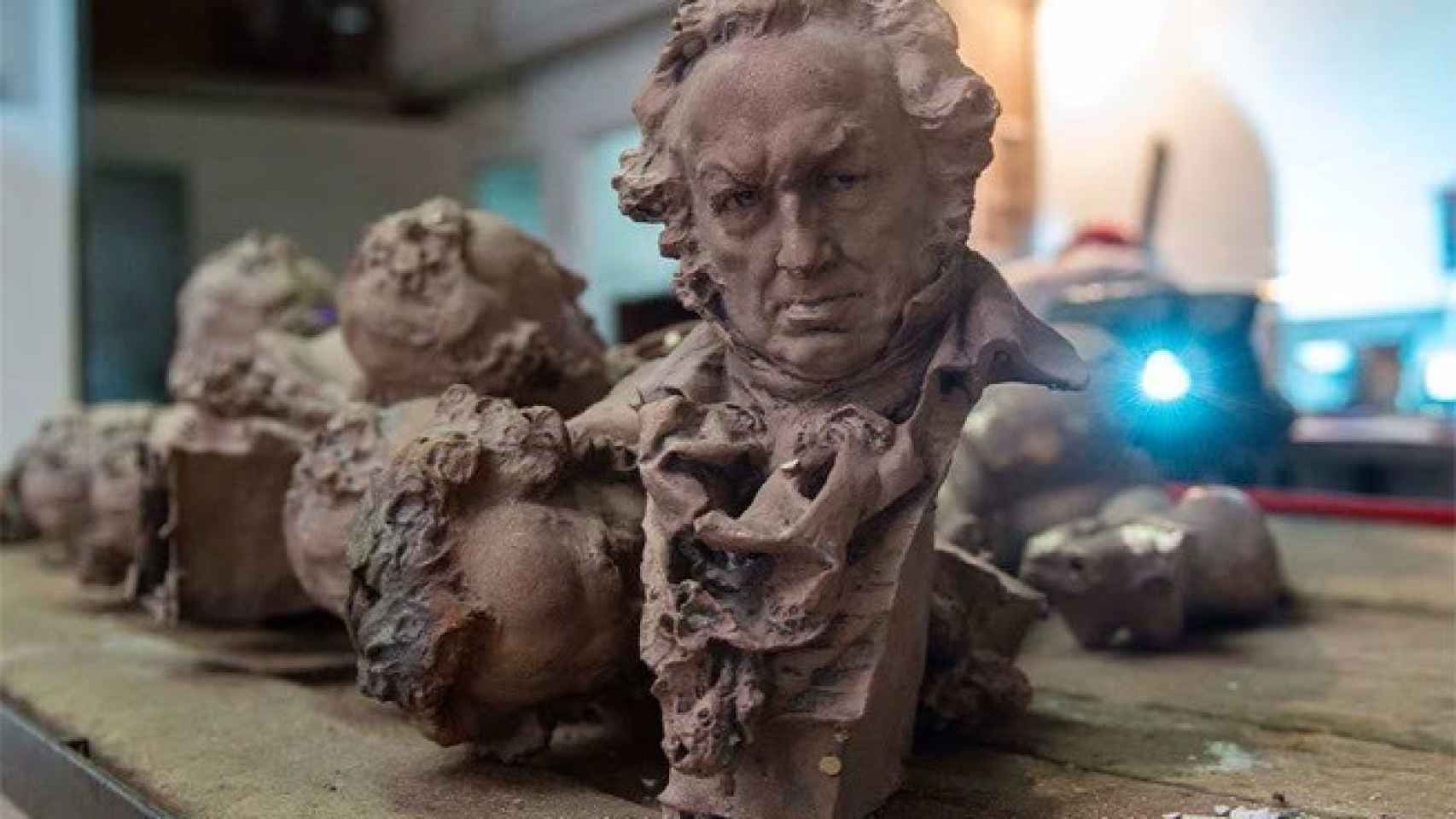 Estatuilla de los Premiso Goya.
