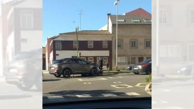 Accidente en la avenida de Arteixo de A Coruña.