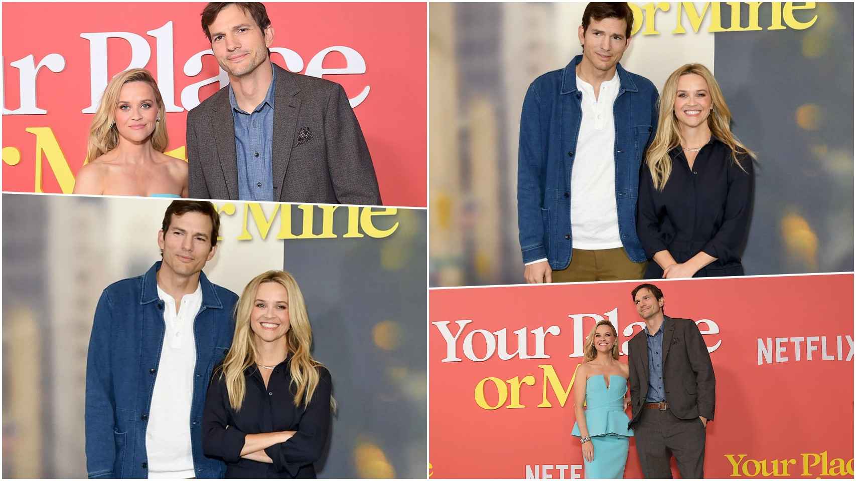 Reese Witherspoon y Ashton Kutcher en la presentación de 'Tu casa o la mía'