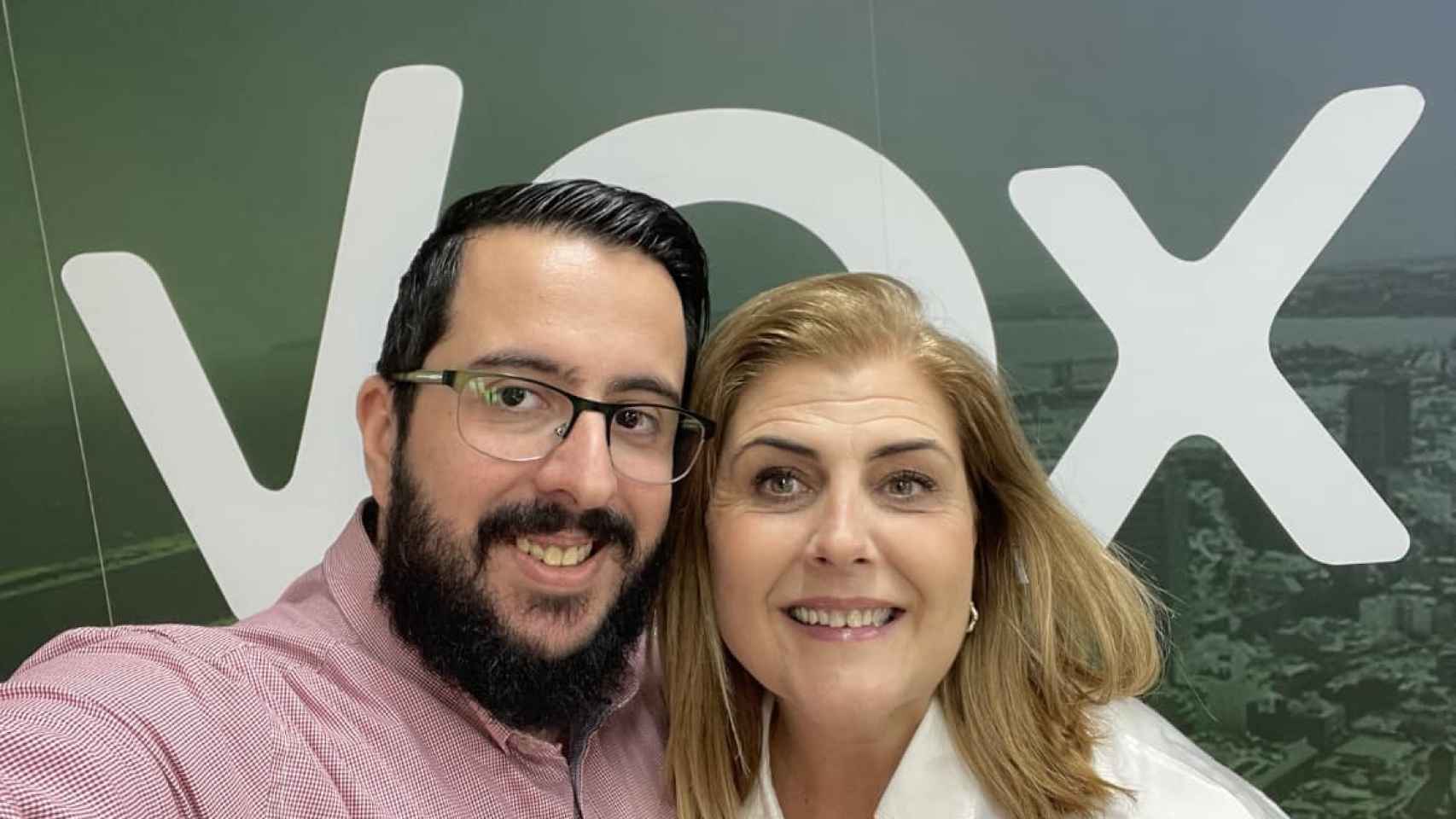 Mario Ortolá y Carmen Robledillo en una imagen subido por el primero en redes sociales.