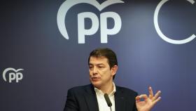 El presidente del PP de Castilla y León, Alfonso Fernández Mañueco, clausura el Comité Ejecutivo Autonómico del Partido Popular.