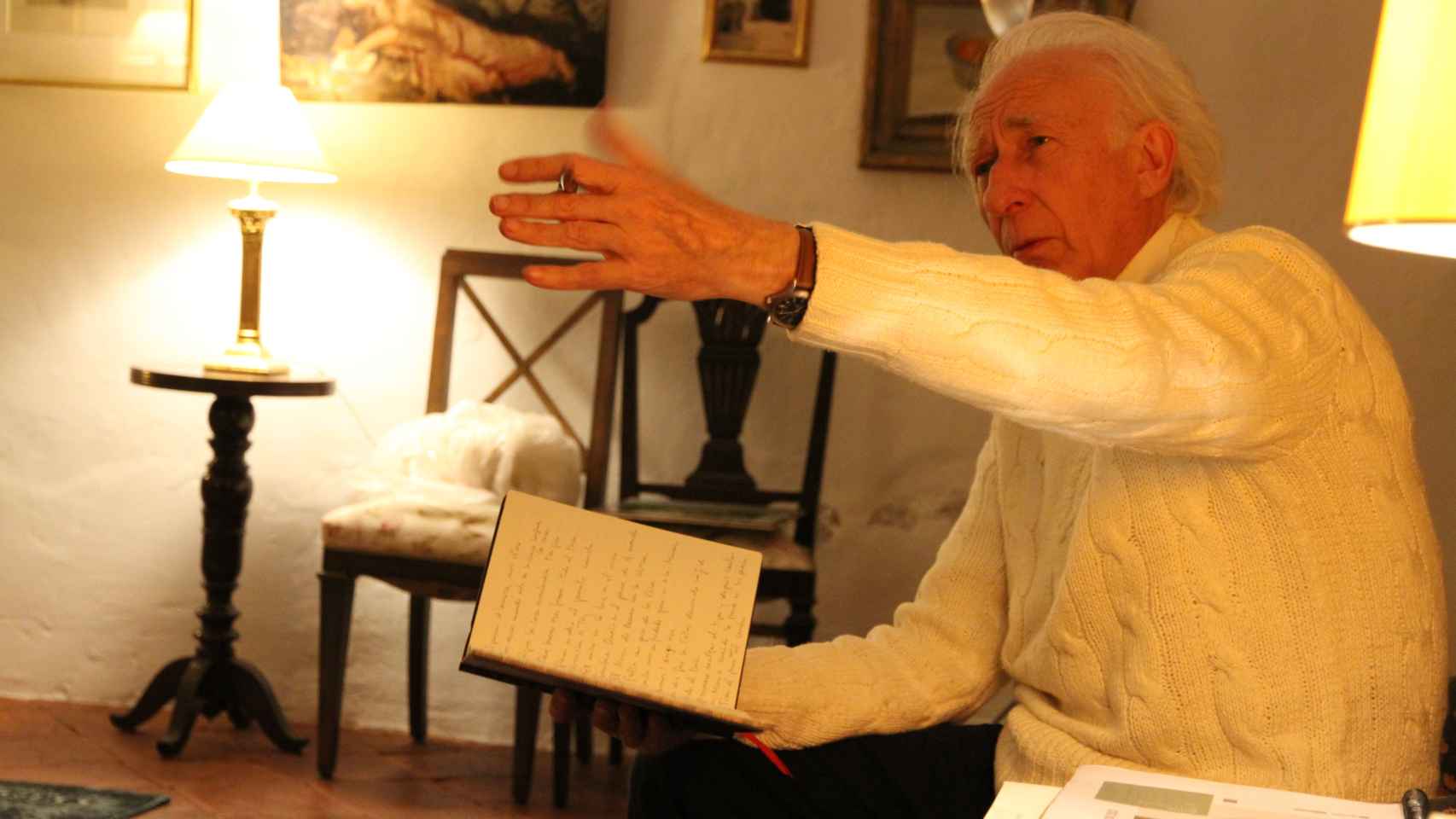 Albert Boadella, durante un ensayo en Jafre (Ampurdán). Foto: Martina Cabanas