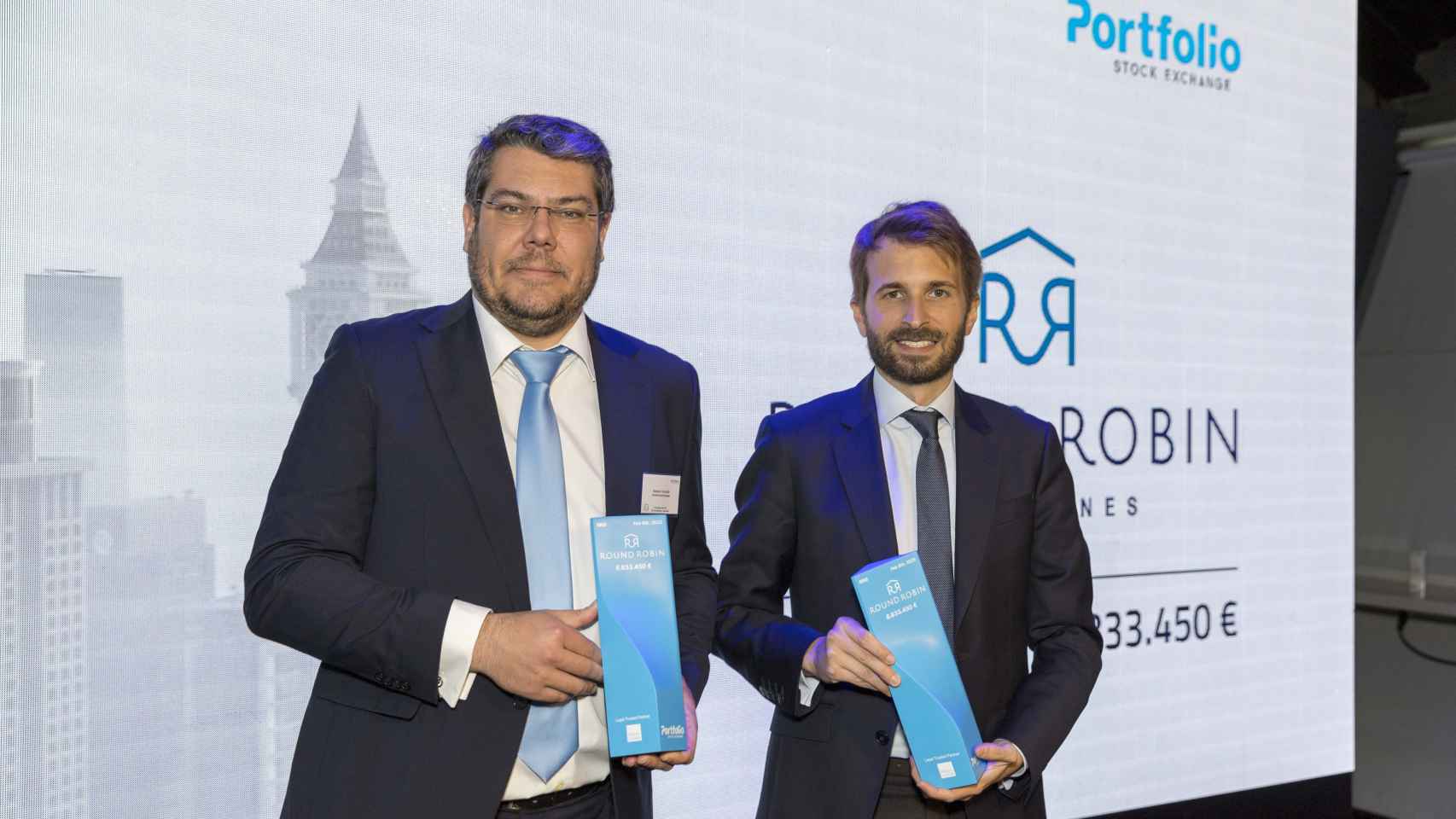 Santiago Navarro de Andrés y Mariano Torrecilla Lahuerta, cofundadores de Portfolio SE.