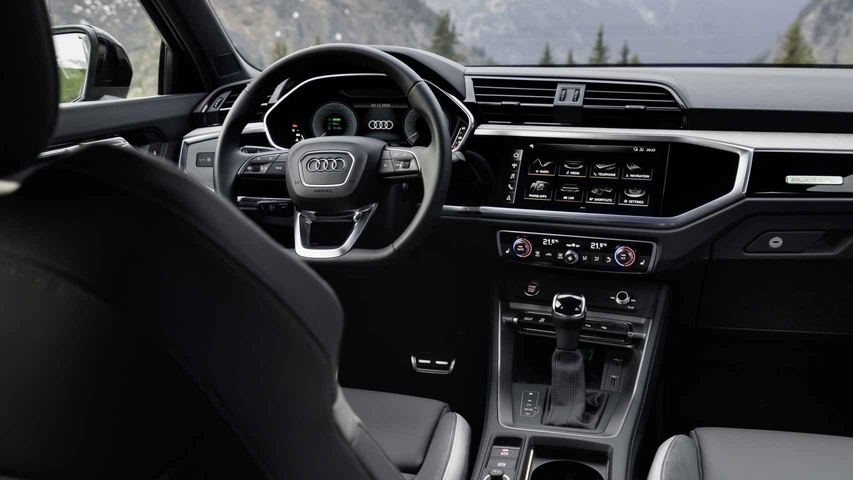 El Audi Q3 incluye una pantalla central de 10,1 pulgadas.