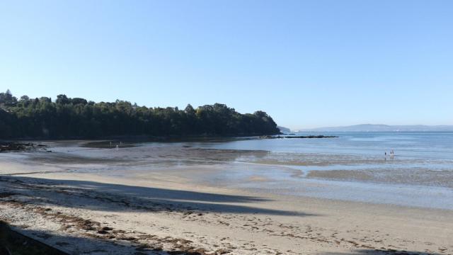 La playa de O Regueiro, en Bergondo.