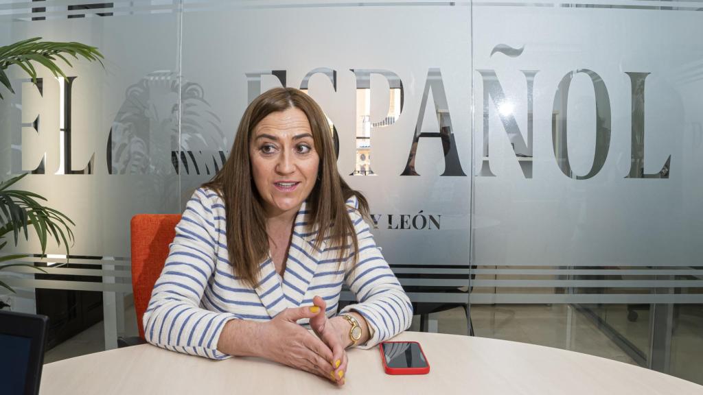 Virginia Barcones, durante la entrevista con EL ESPAÑOL de Castilla y León