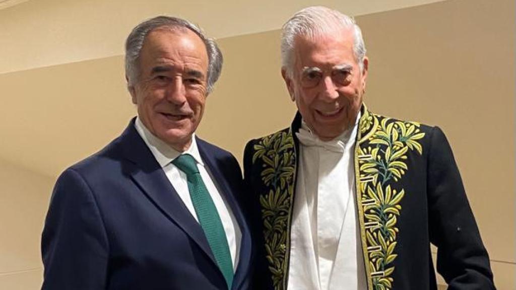 Jesús Sainz y Mario Vargas Llosa