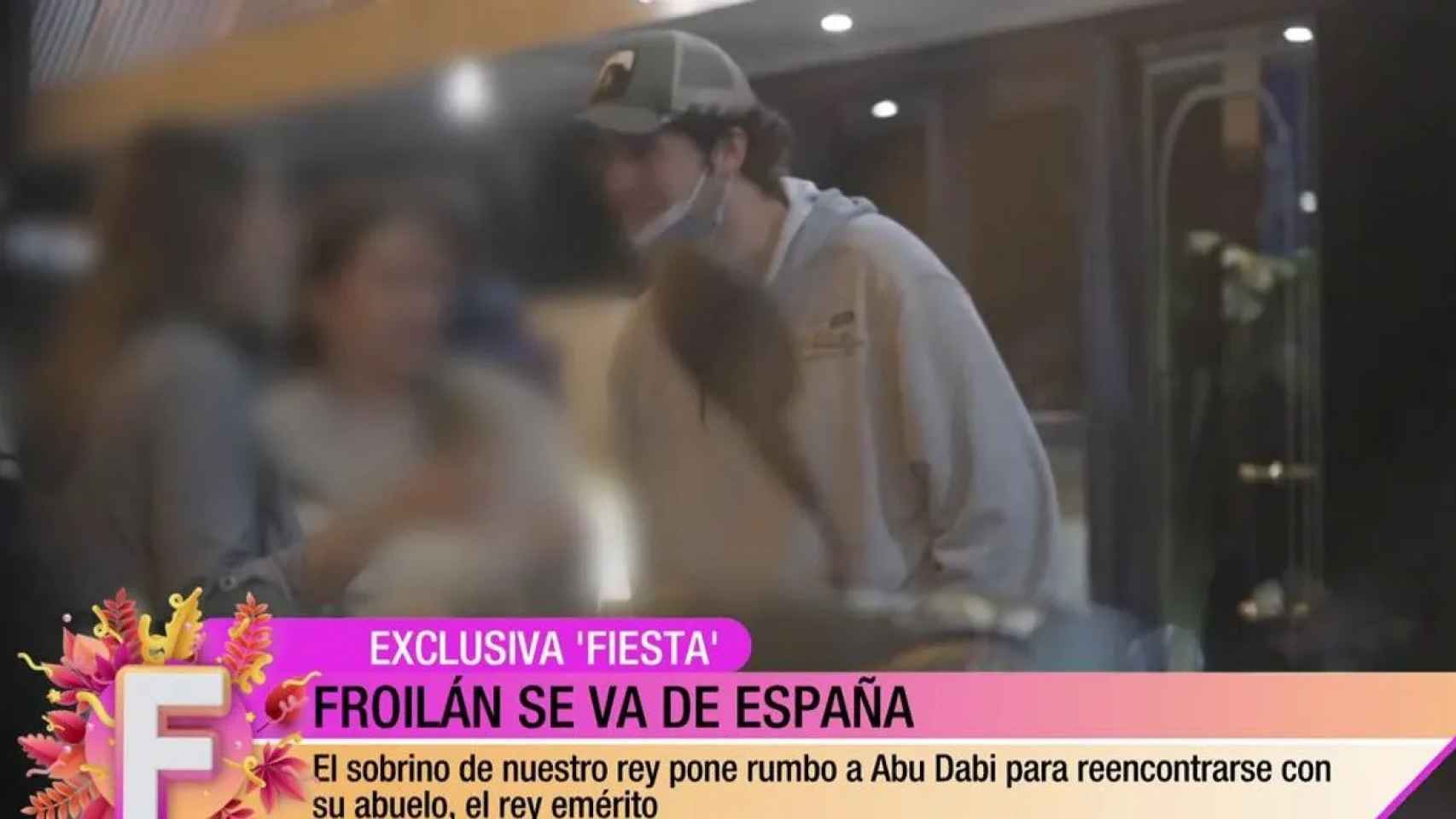 Froilán de Marichalar grabado por el programa 'Fiesta'.