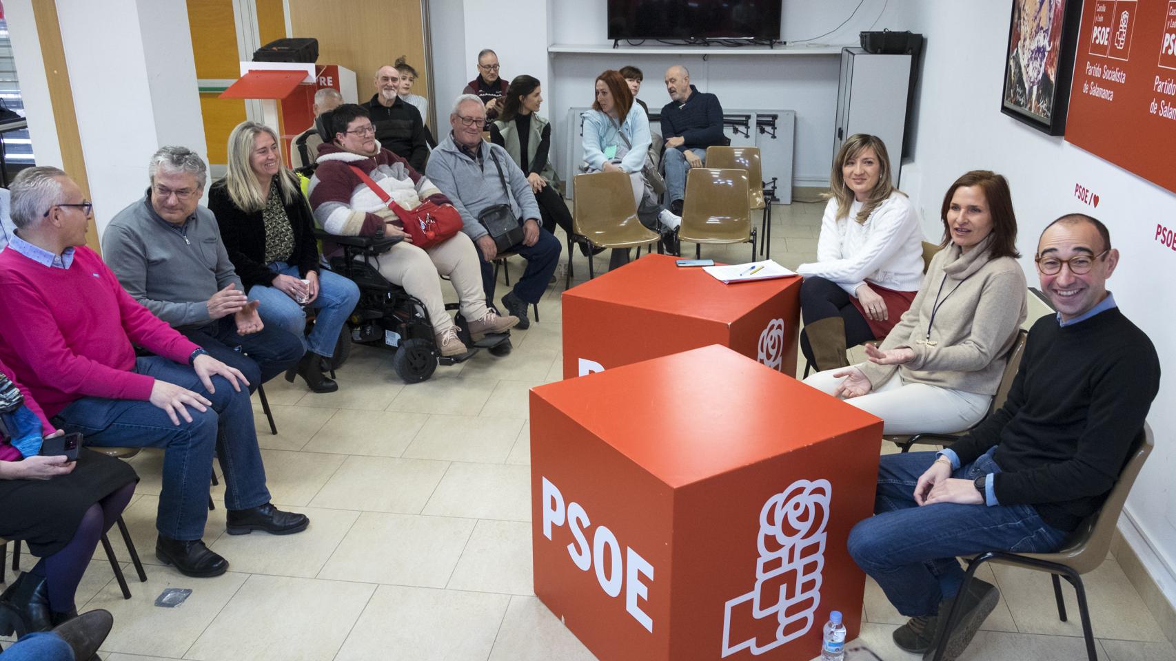 La secretaria federal de Educación del PSOE, Mari Luz Martínez Seijo, visita Salamanca con motivo de la charla coloquio “El futuro de la educación pública en la provincia”