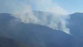 Imagen de archivo de un incendio forestal de Castilla y León.