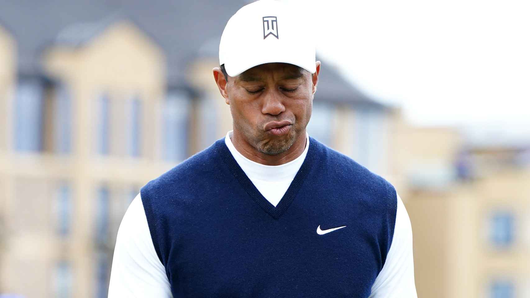 Tiger Woods durante una jornada del The Open en St Andrews